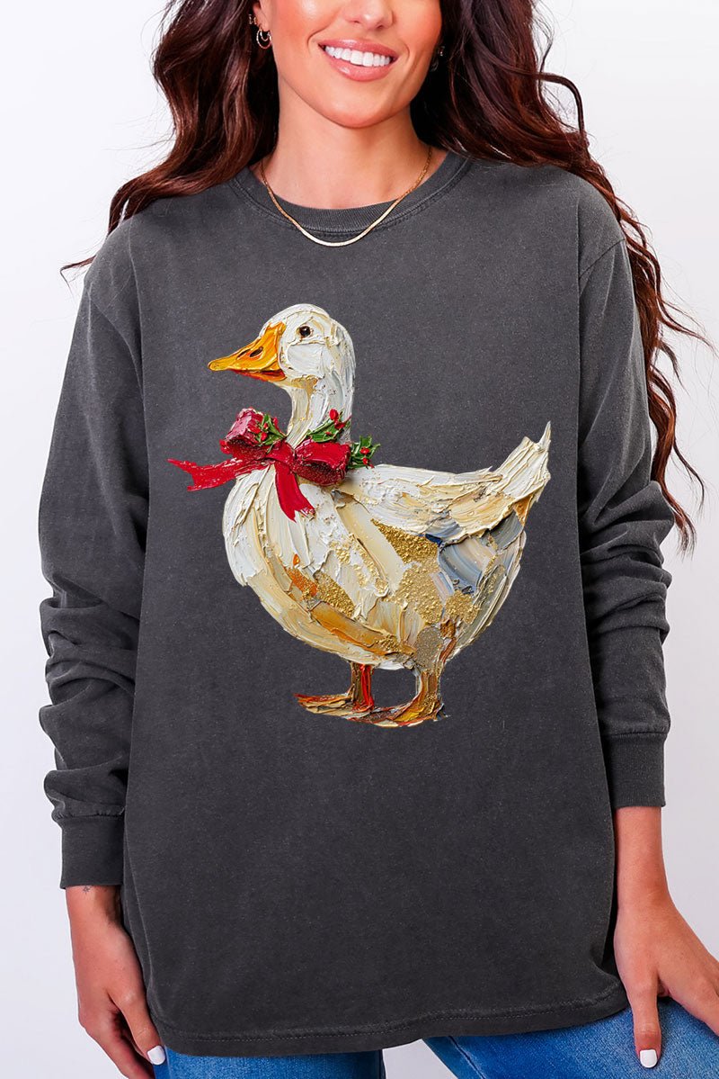 The Painted Goose Coquette Comfort Colors Heavyweight Long Sleeve T-Shirt - Wholesale Accessory Market