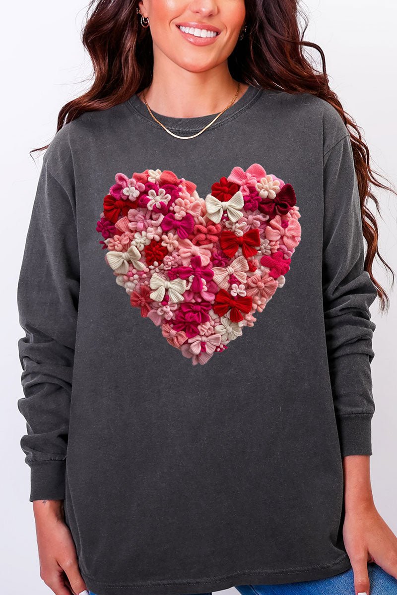 Wrapped With Love Comfort Colors Heavyweight Long Sleeve T-Shirt - Wholesale Accessory Market