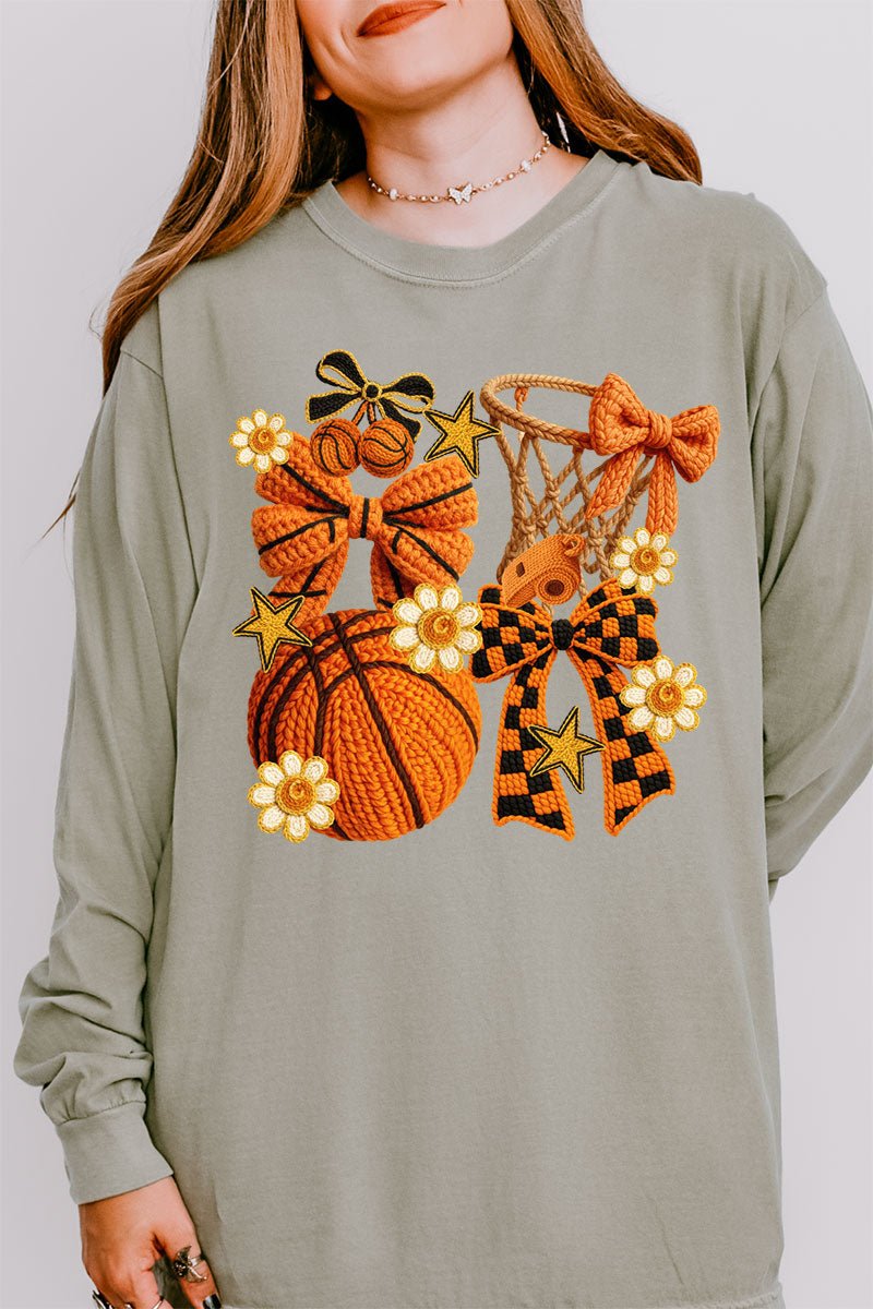 Faux Yarn Shoot For The Hoop Comfort Colors Long Sleeve T-Shirt - Wholesale Accessory Market