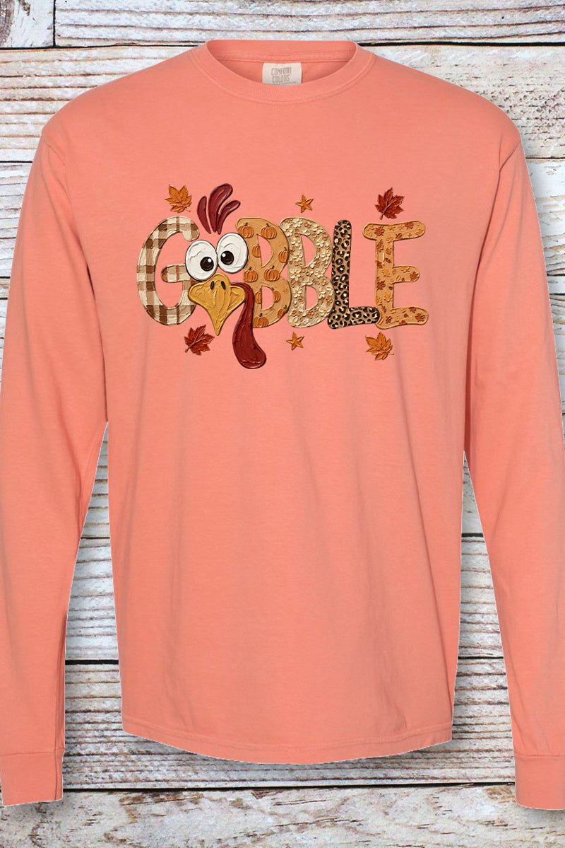 Gobble Season Comfort Colors Heavyweight Long T-Shirt - Wholesale Accessory Market