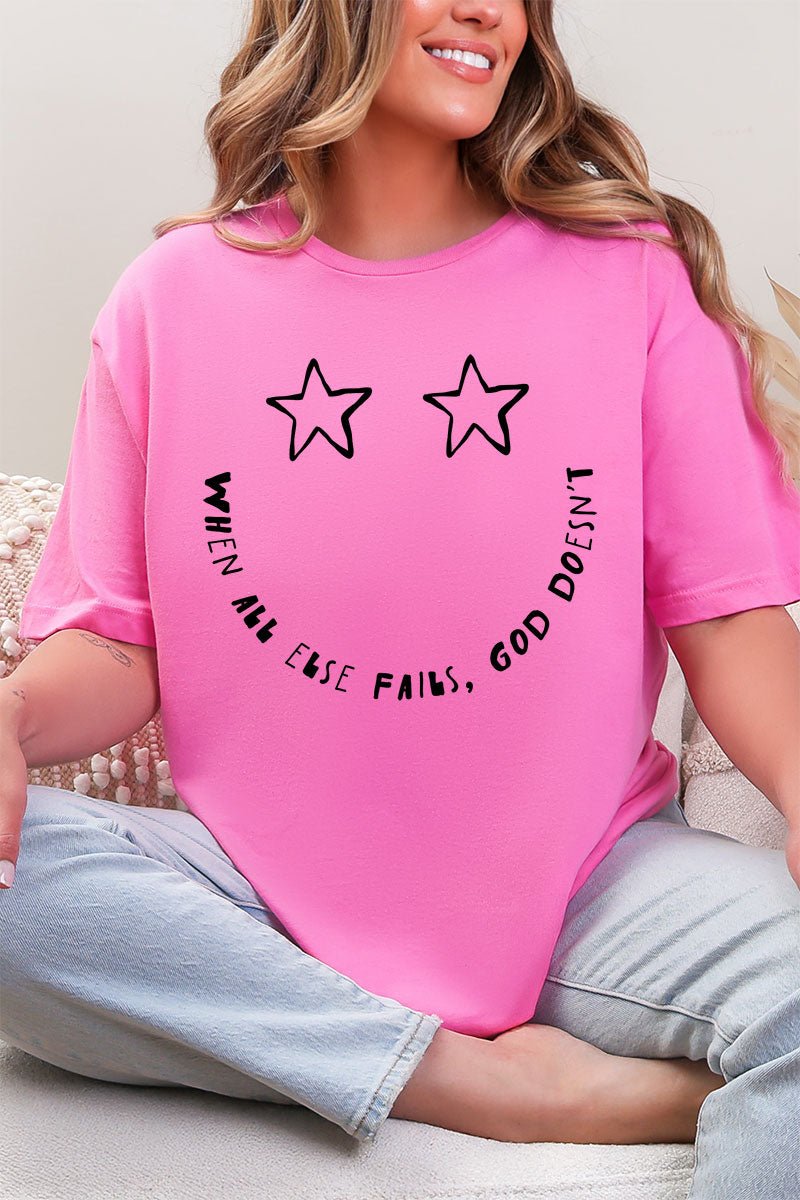 Star Eyes God Never Fails Softstyle Adult T-Shirt - Wholesale Accessory Market