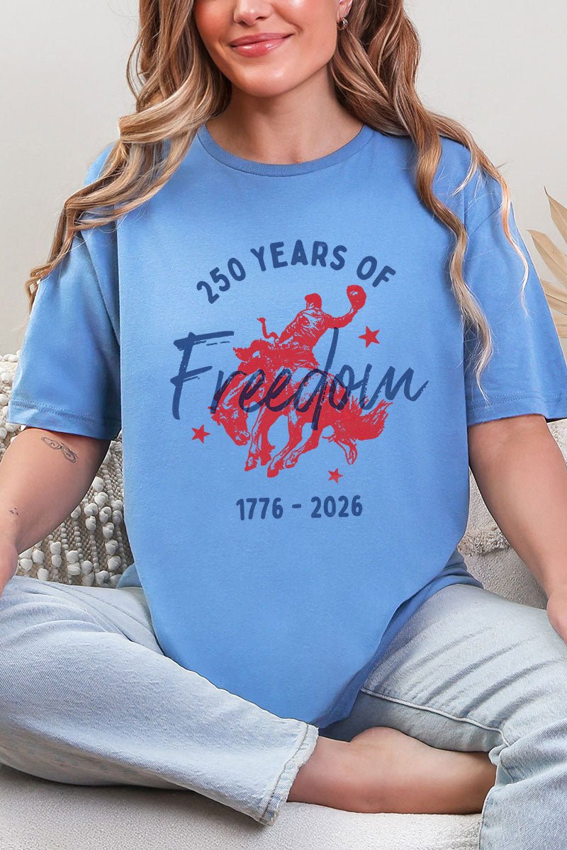 Cowboy 250 Years Of Freedom Softstyle Adult T-Shirt - Wholesale Accessory Market