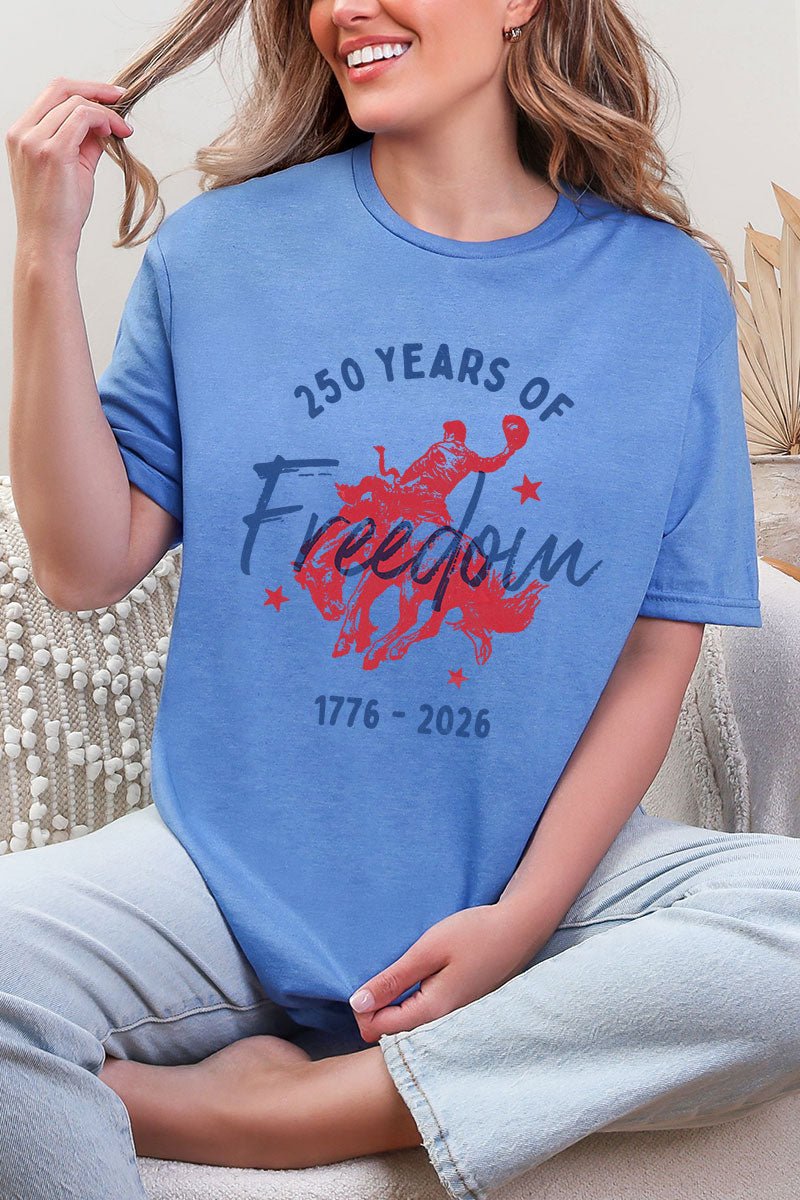 Cowboy 250 Years Of Freedom Softstyle Adult T-Shirt - Wholesale Accessory Market