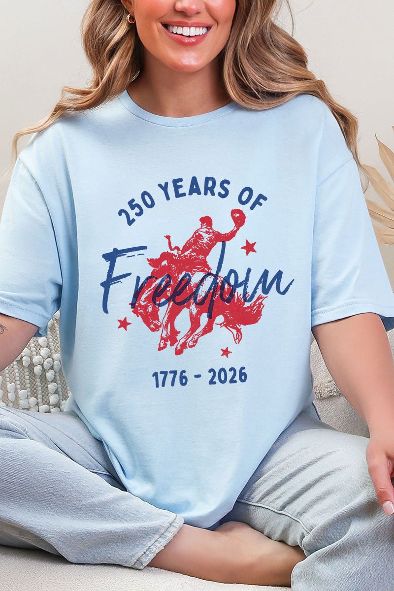 Cowboy 250 Years Of Freedom Softstyle Adult T-Shirt - Wholesale Accessory Market