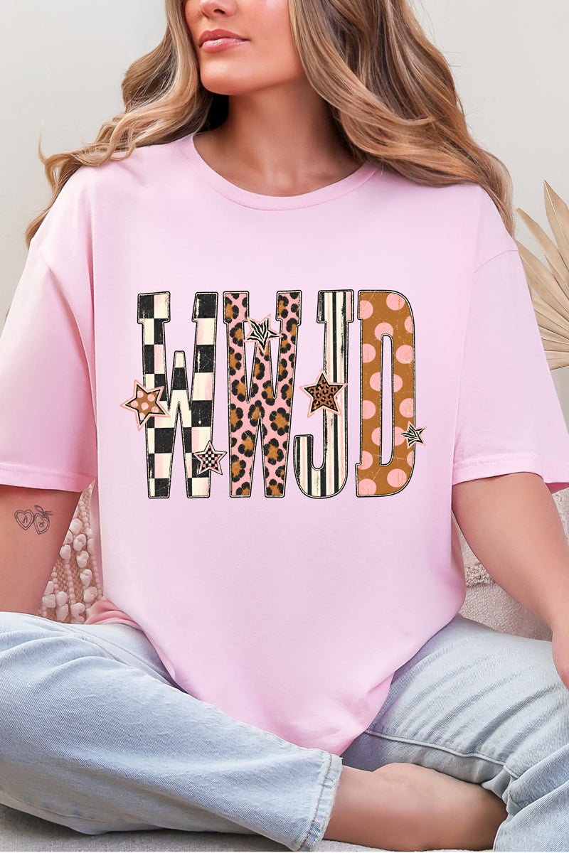 WWJD Pattern Pop Softstyle Adult T-Shirt - Wholesale Accessory Market