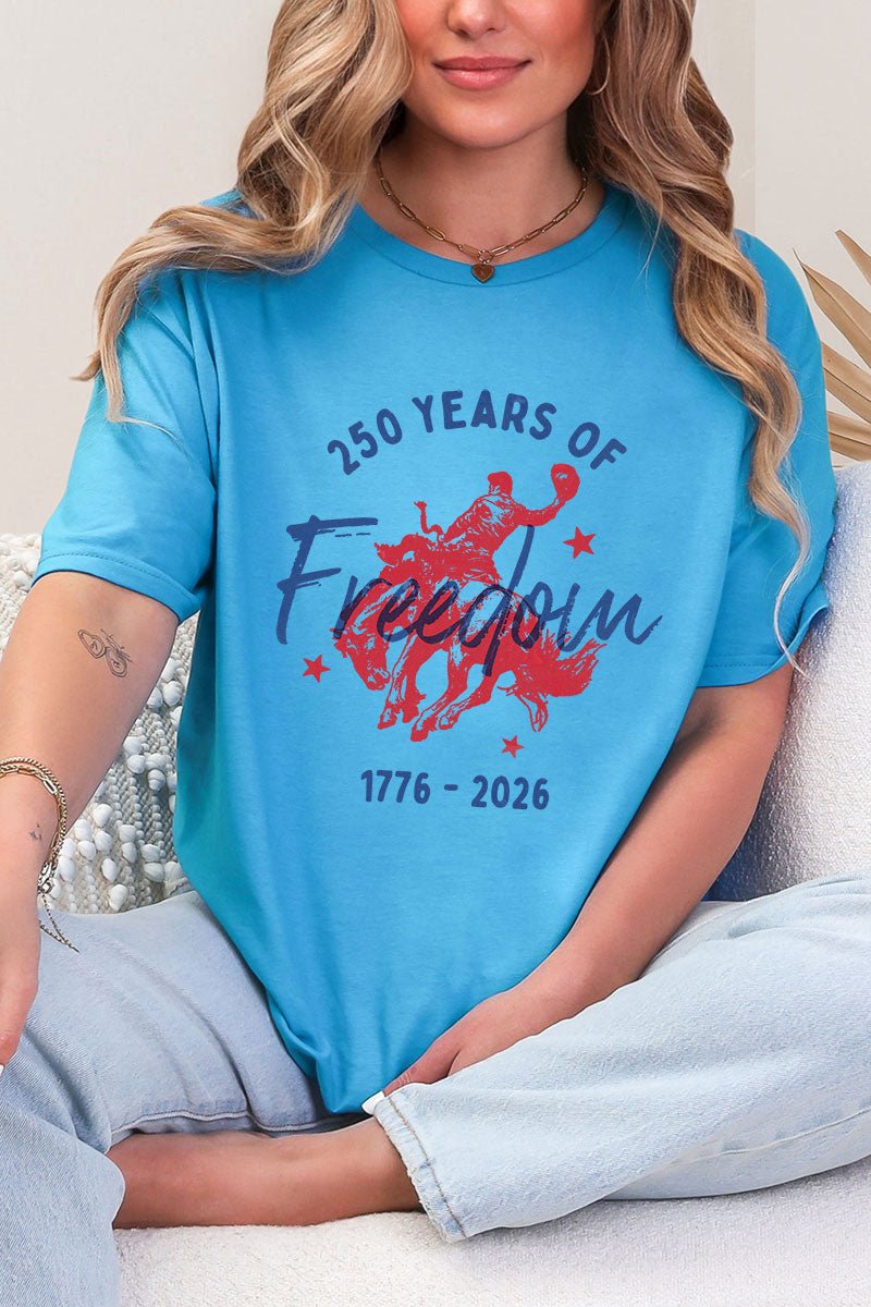 Cowboy 250 Years Of Freedom Softstyle Adult T-Shirt - Wholesale Accessory Market