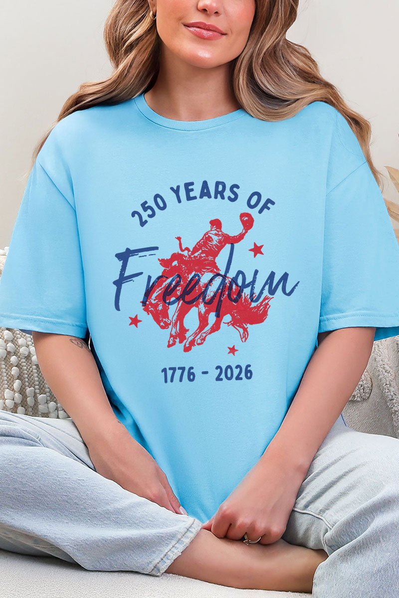 Cowboy 250 Years Of Freedom Softstyle Adult T-Shirt - Wholesale Accessory Market