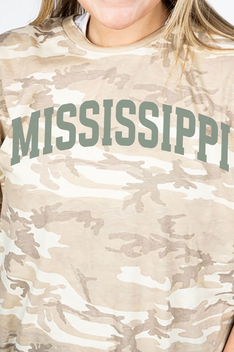 Green Arched Mississippi Fine Jersey Tee - Wholesale Accessory Market