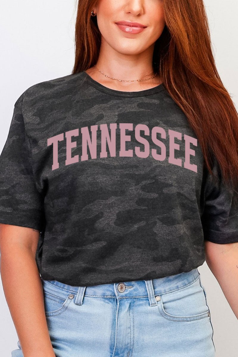 Pink Arched Tennessee Fine Jersey Tee - Wholesale Accessory Market