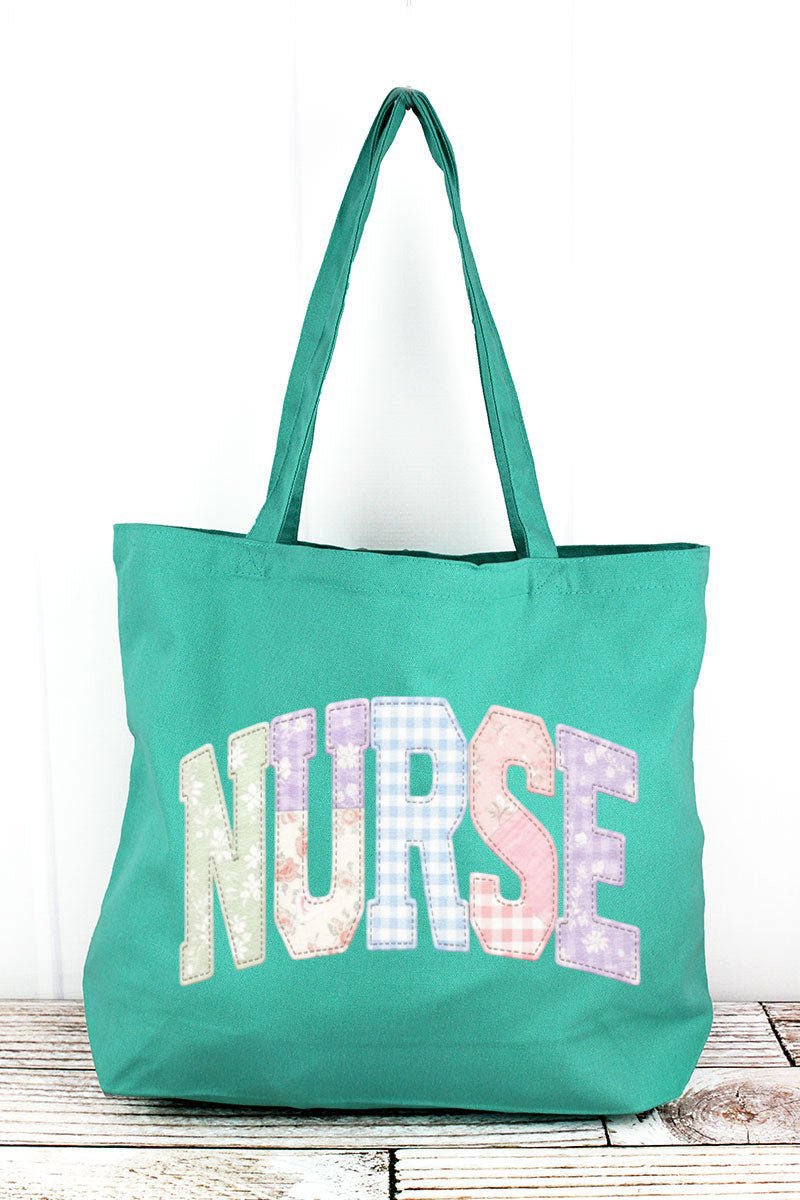 Soft Stitch Nurse Pigment - Dyed Large Canvas Tote - Wholesale Accessory Market