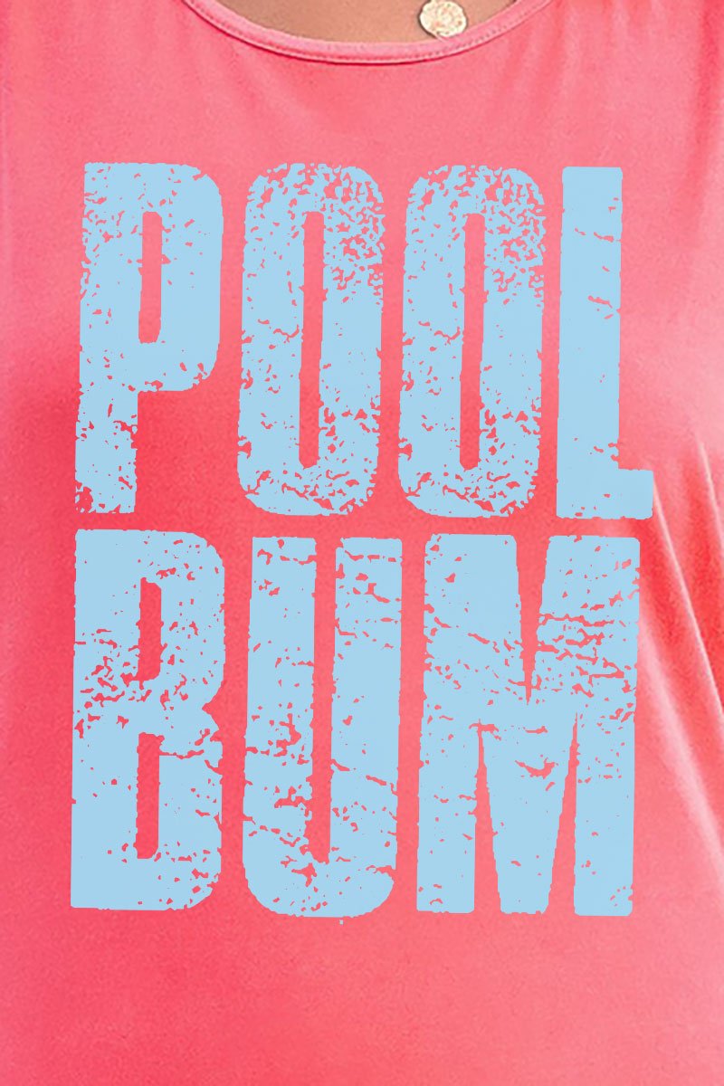 Distressed Pool Bum Comfort Colors Cotton Tank Top - Wholesale Accessory Market