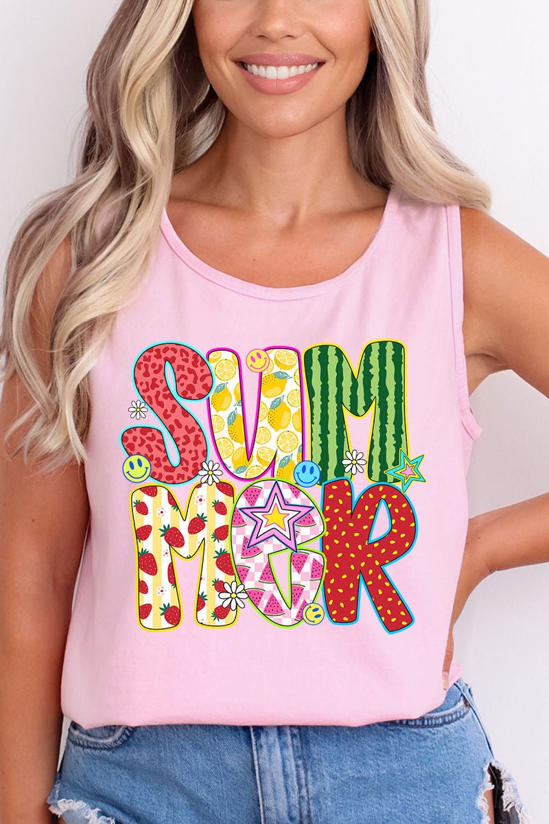 Watermelon Summer Comfort Colors Cotton Tank Top - Wholesale Accessory Market
