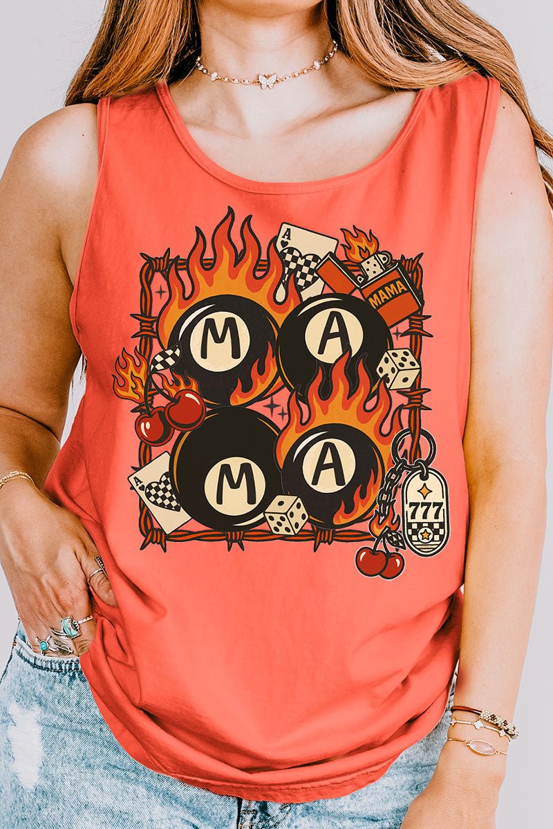 Eight Ball Mama Comfort Colors Cotton Tank Top - Wholesale Accessory Market