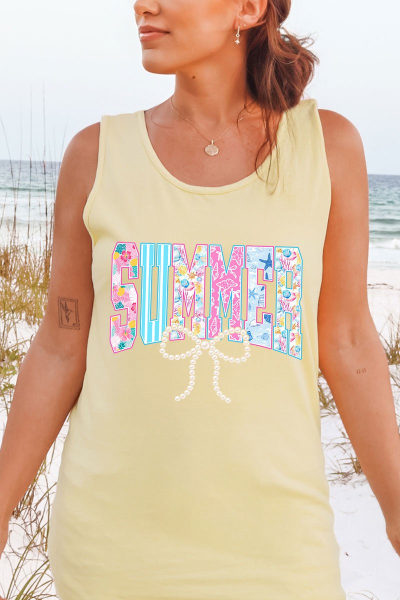 Saltwater Sweetheart Summer Comfort Colors Cotton Tank Top - Wholesale Accessory Market