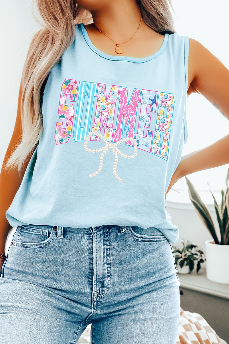 Saltwater Sweetheart Summer Comfort Colors Cotton Tank Top - Wholesale Accessory Market