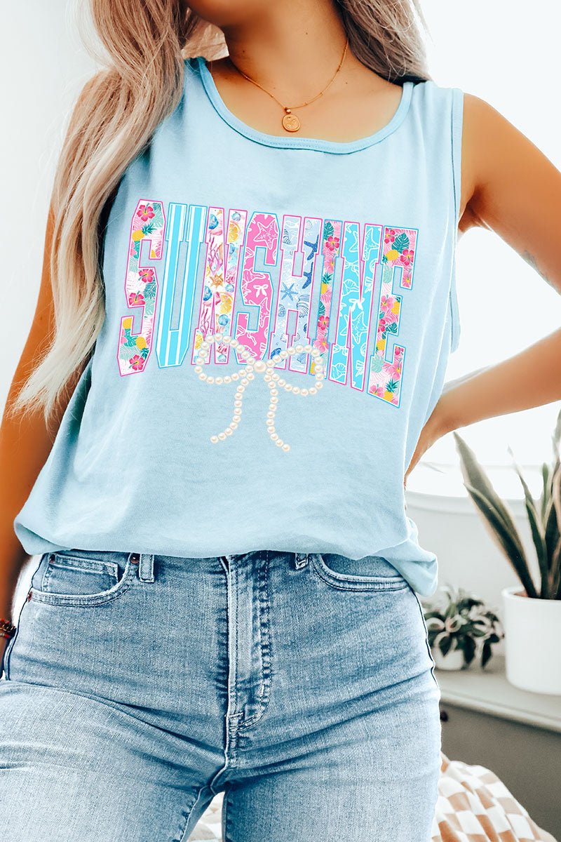 Saltwater Sweetheart Sunshine Comfort Colors Cotton Tank Top - Wholesale Accessory Market