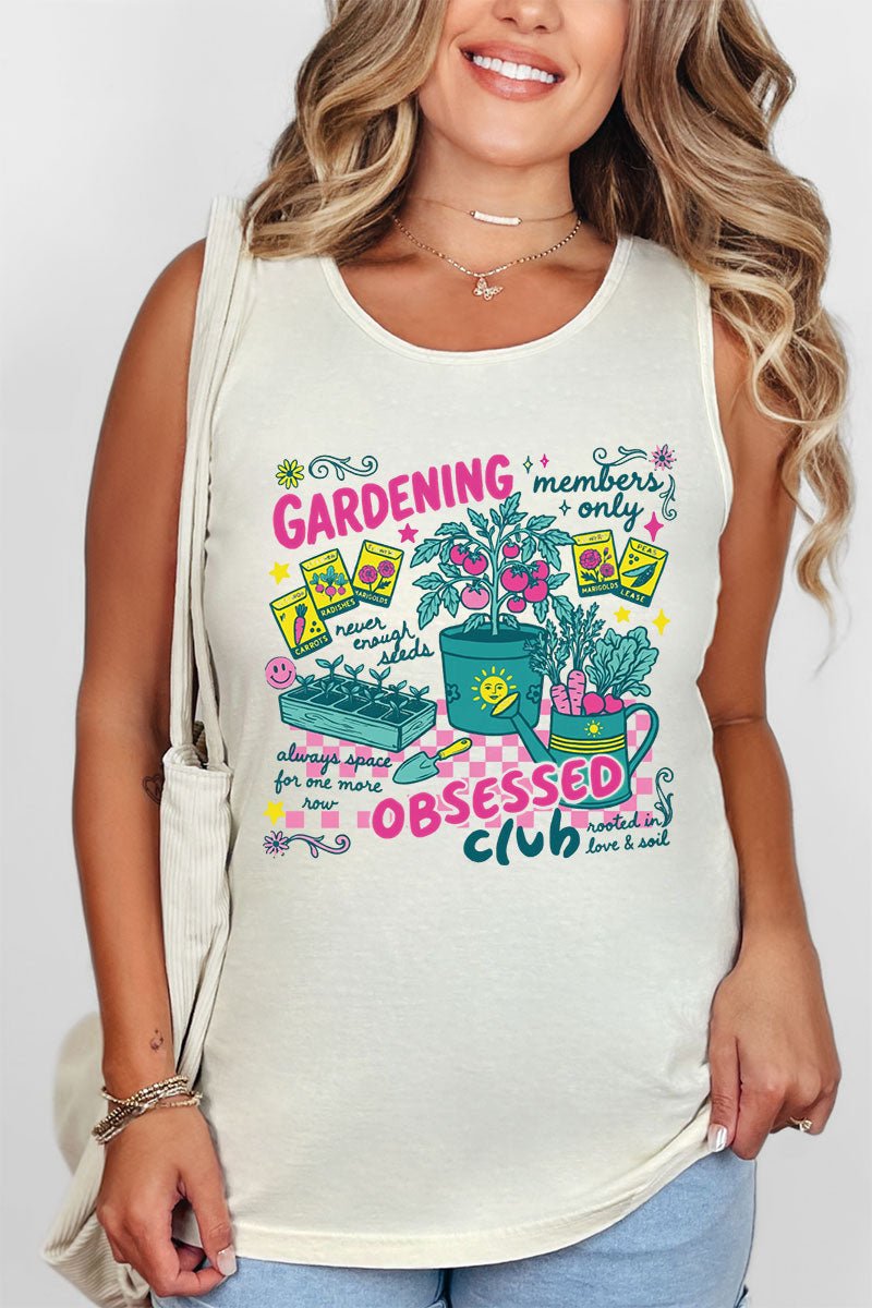 Gardening Club Comfort Colors Cotton Tank Top - Wholesale Accessory Market