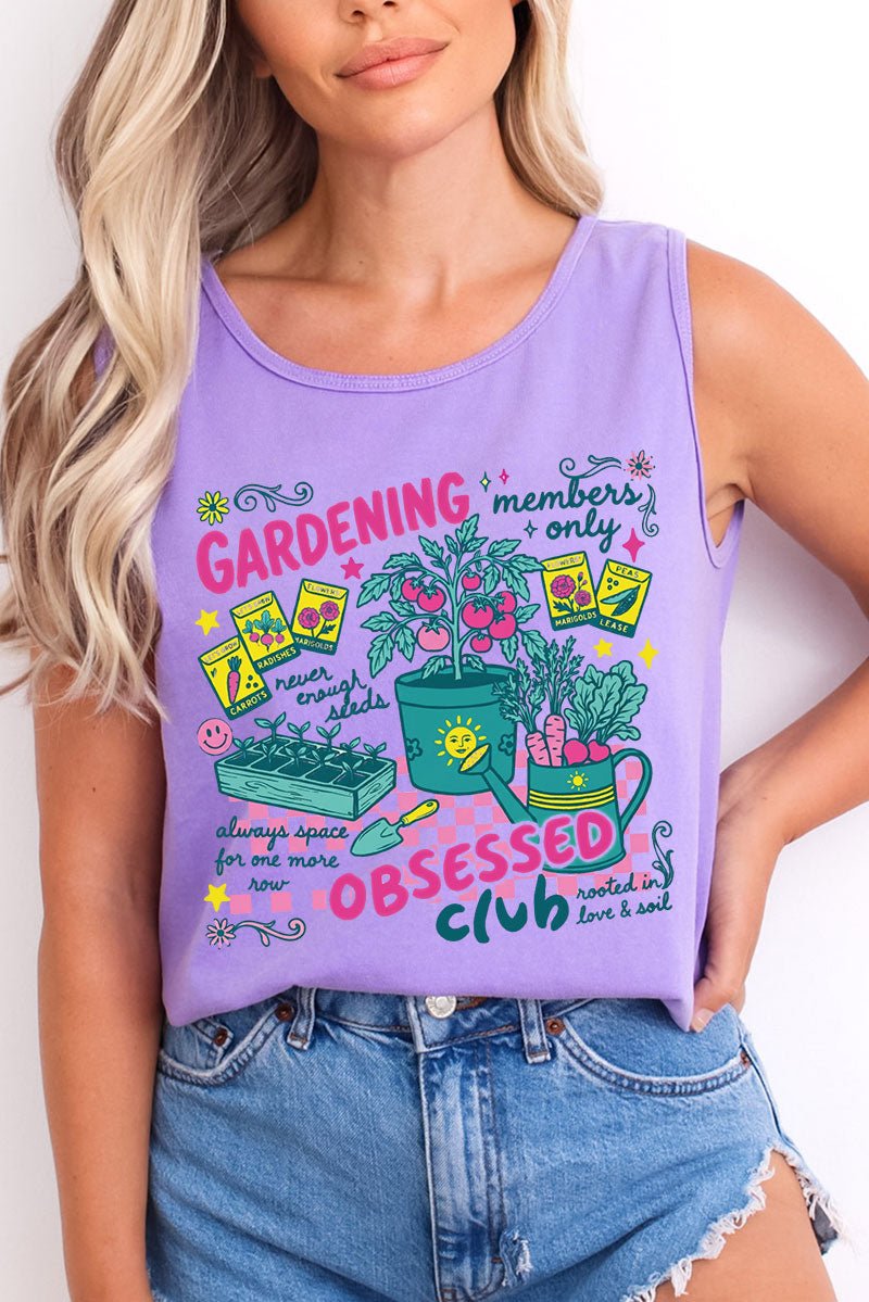 Gardening Club Comfort Colors Cotton Tank Top - Wholesale Accessory Market