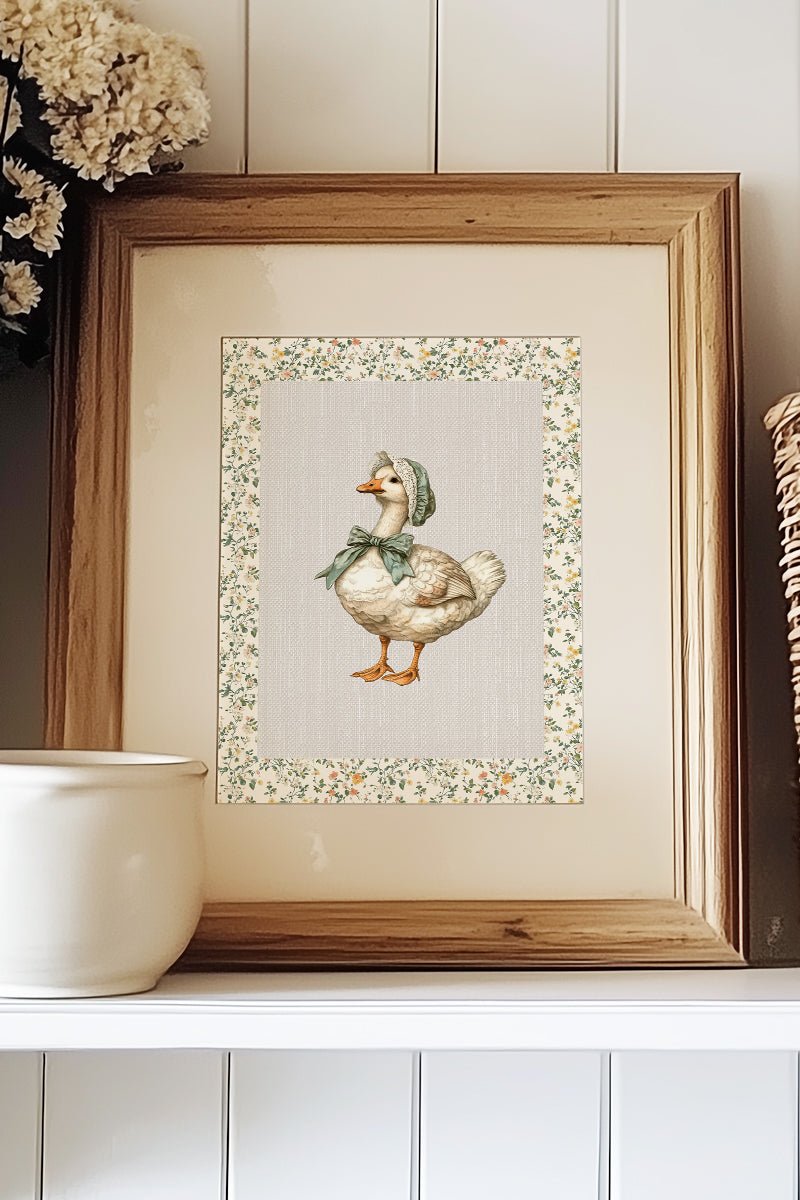 Grandma's Garden Goose Ready To Frame Canvas Print - Wholesale Accessory Market