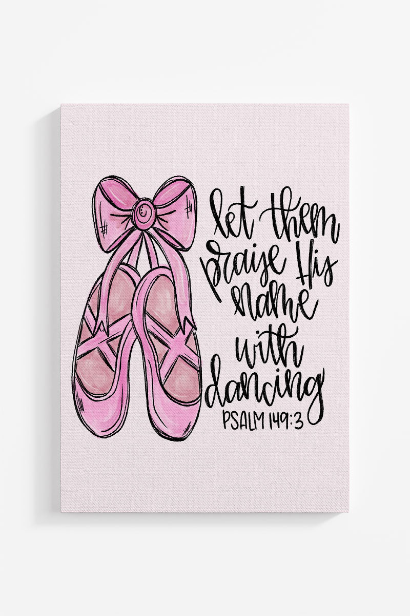 Praising In Pointe Ready To Frame Canvas Print - Wholesale Accessory Market
