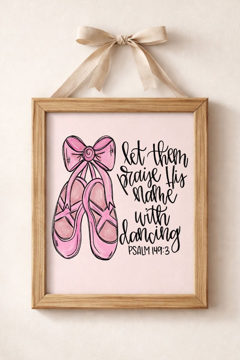 Praising In Pointe Ready To Frame Canvas Print - Wholesale Accessory Market