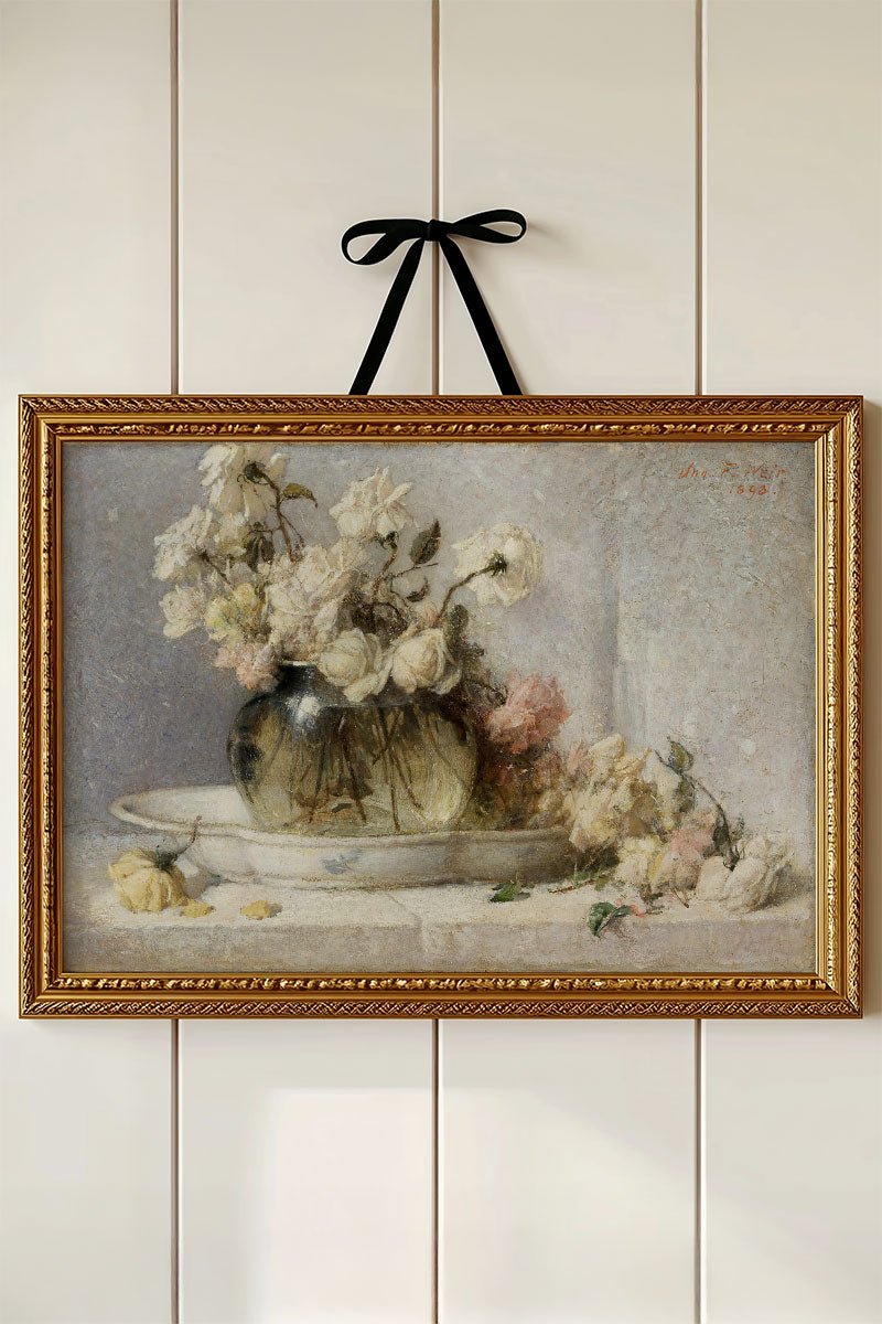 Roses Ready To Frame Canvas Print - Wholesale Accessory Market