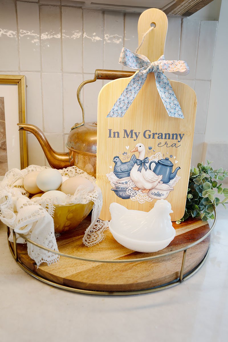 Cornflower Keepsake Wood Cutting Board - Wholesale Accessory Market