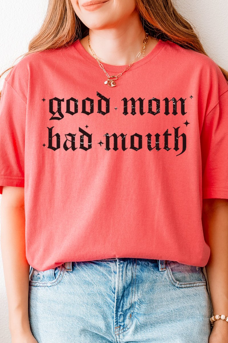Good Mom, Bad Mouth Softstyle Adult T-Shirt - Wholesale Accessory Market