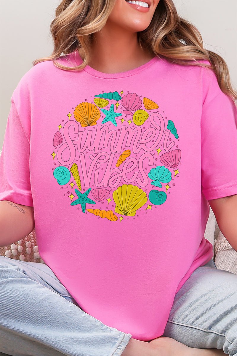 Shells & Summer Vibes Softstyle Adult T-Shirt - Wholesale Accessory Market