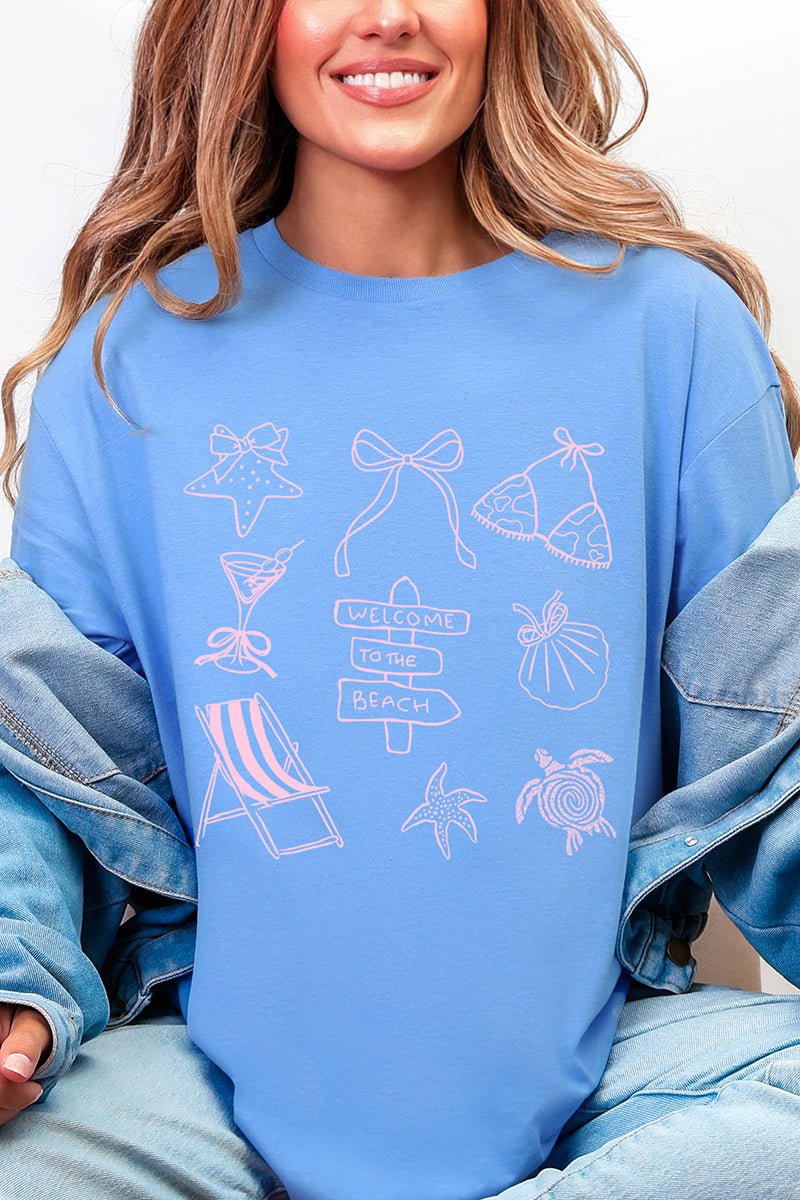 Welcome Beach Softstyle Adult T-Shirt - Wholesale Accessory Market