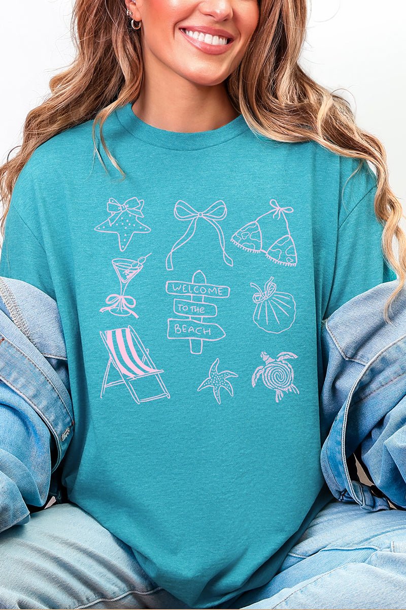Welcome Beach Softstyle Adult T-Shirt - Wholesale Accessory Market