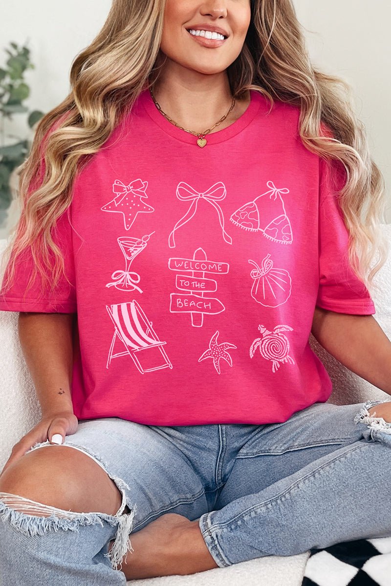 Welcome Beach Softstyle Adult T-Shirt - Wholesale Accessory Market
