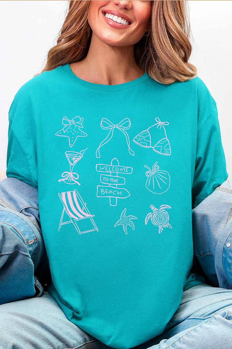 Welcome Beach Softstyle Adult T-Shirt - Wholesale Accessory Market