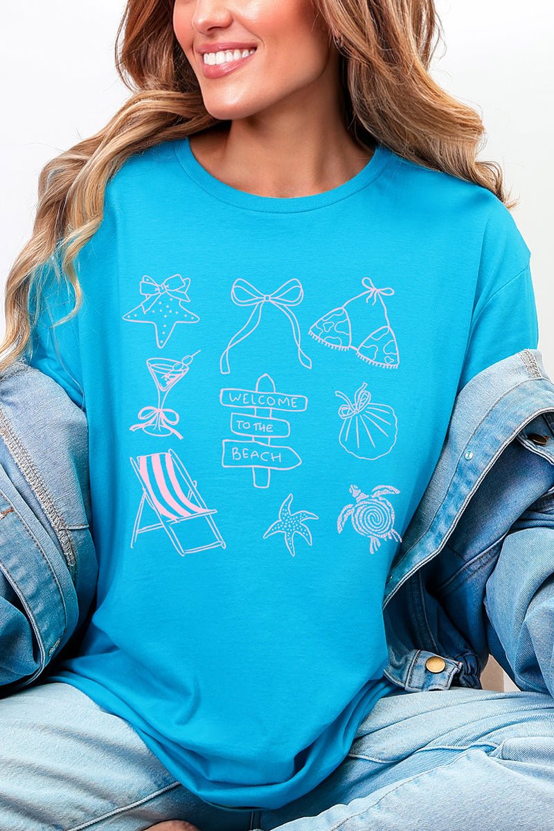 Welcome Beach Softstyle Adult T-Shirt - Wholesale Accessory Market