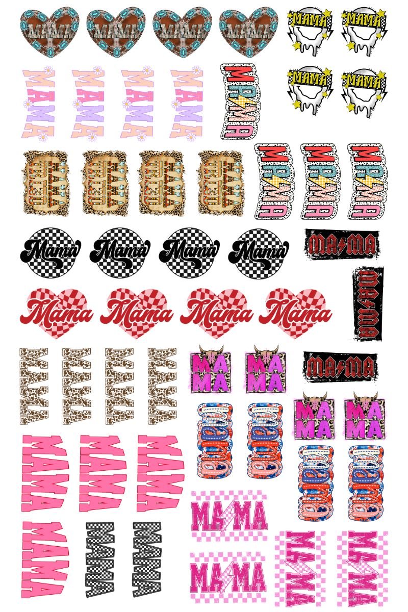 22 x 36 Mama Version 3 Pre-Made Hat Gang Sheet - Wholesale Accessory Market