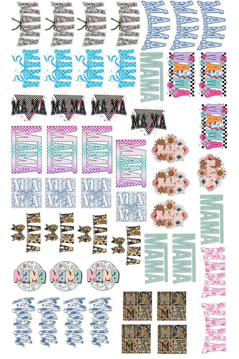 22 x 36 Mama Version 4 Pre - Made Hat Gang Sheet - Wholesale Accessory Market