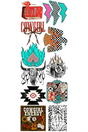 22 x 60 Western Pre - Made T-Shirt Gang Sheet - Wholesale Accessory Market