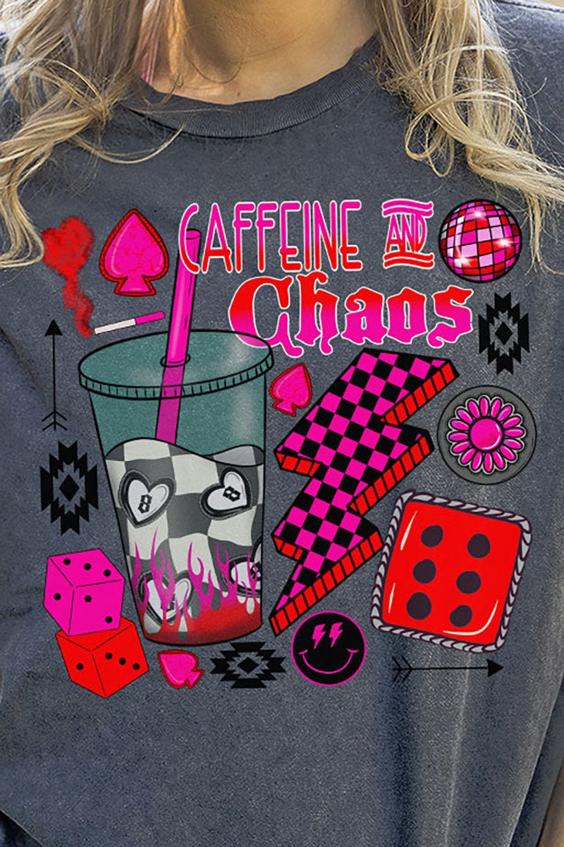Outlaw Caffeine And Chaos Vintage T-Shirt - Wholesale Accessory Market