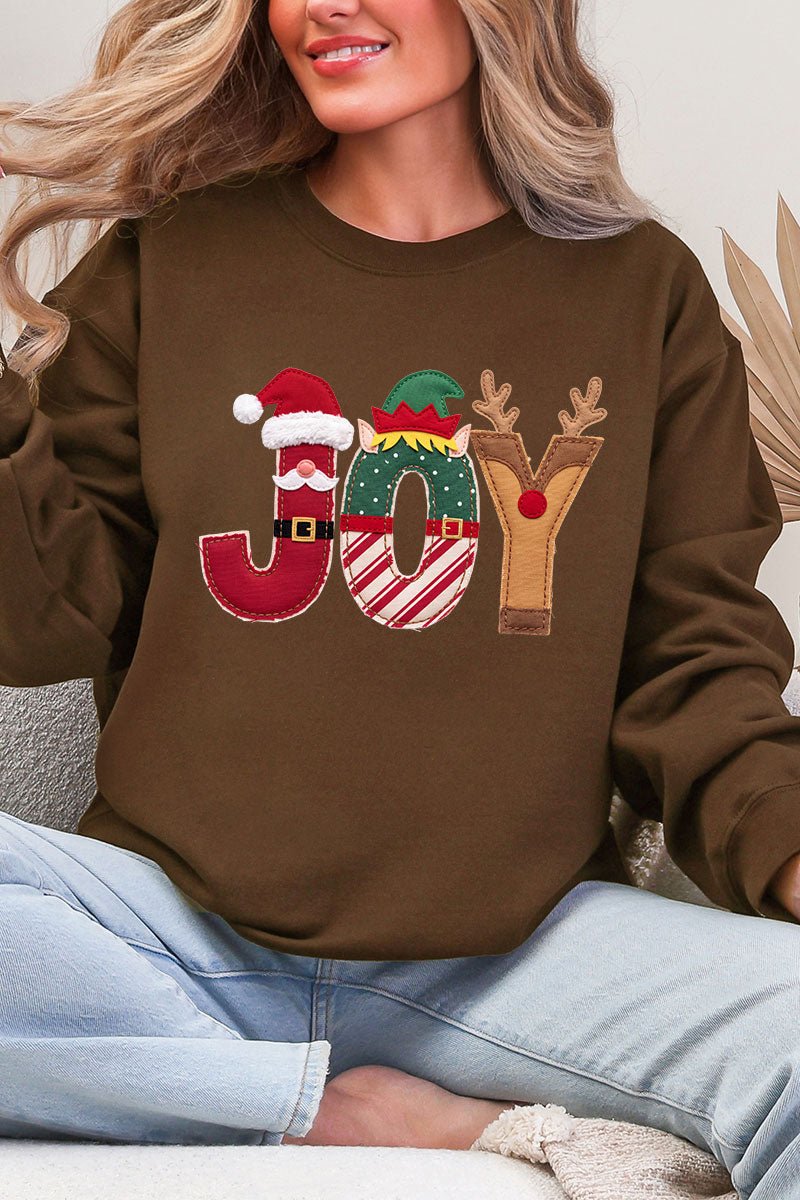 Christmas Characters Joy Ecosmart Crewneck Sweatshirt - Wholesale Accessory Market