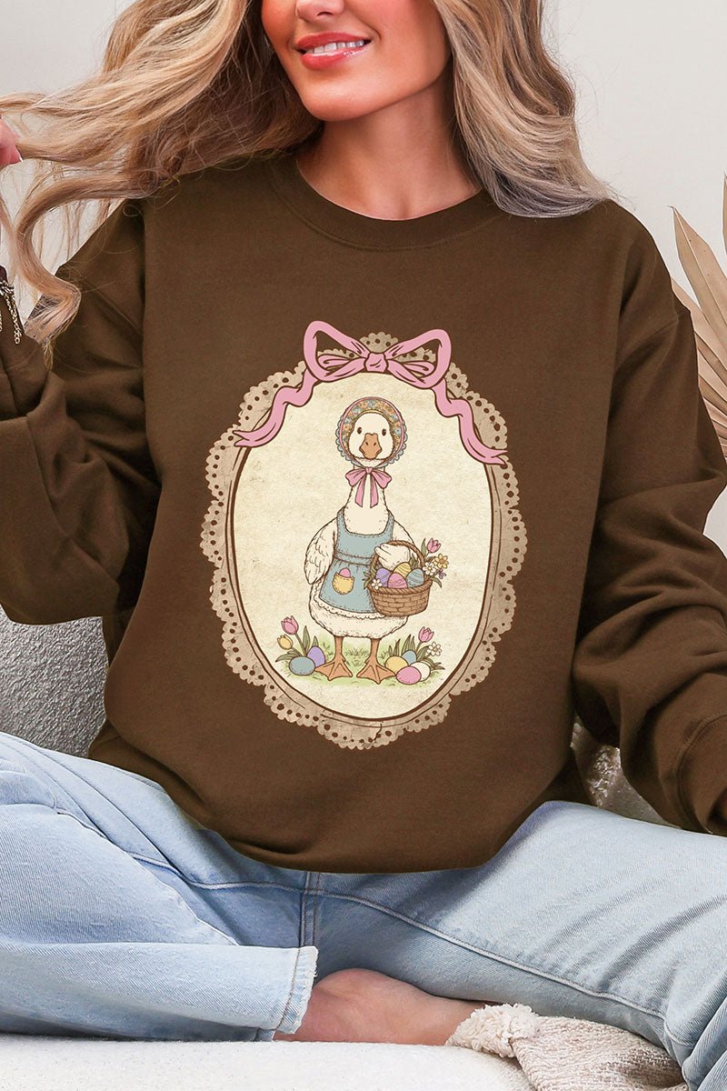 Easter Belle Spring Goose Ecosmart Crewneck Sweatshirt - Wholesale Accessory Market