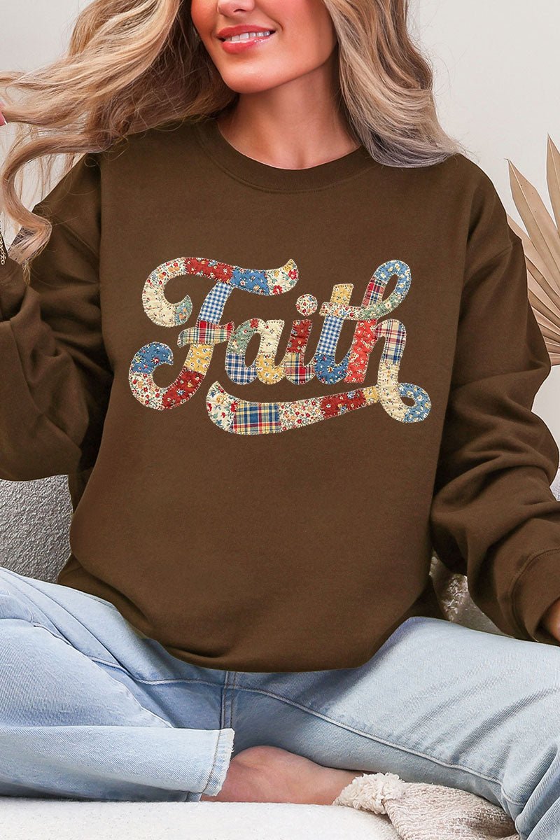 Faith Sewn Sweet Ecosmart Crewneck Sweatshirt - Wholesale Accessory Market