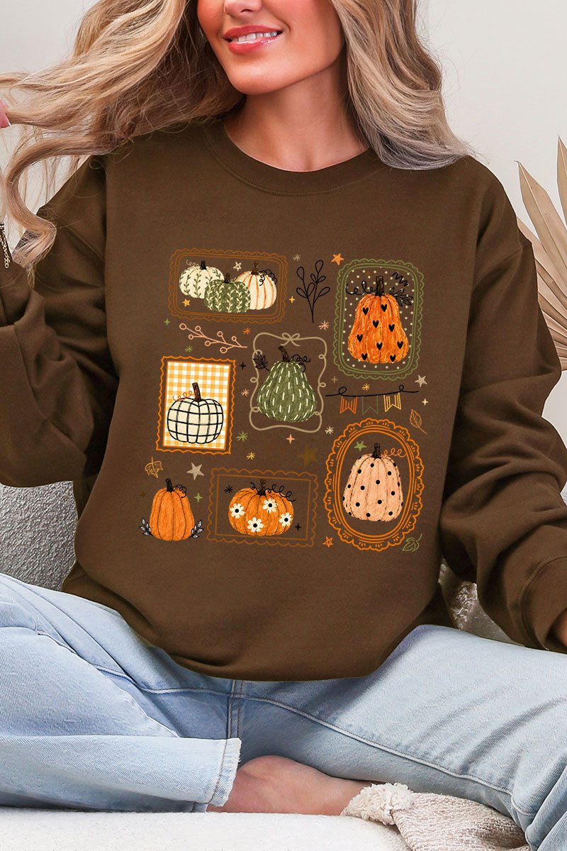 Lovely Gourd Doodles Ecosmart Crewneck Sweatshirt - Wholesale Accessory Market