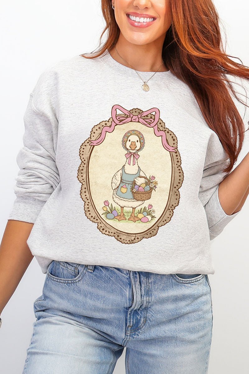 Easter Belle Spring Goose Ecosmart Crewneck Sweatshirt - Wholesale Accessory Market