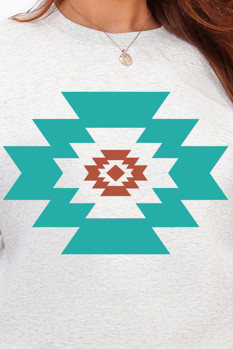Punchy Aztec Ecosmart Crewneck Sweatshirt - Wholesale Accessory Market
