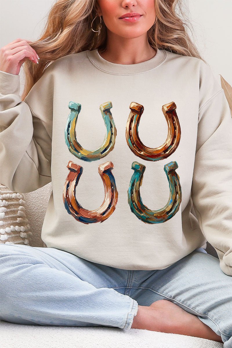 The Painted Horseshoes Ecosmart Crewneck Sweatshirt - Wholesale Accessory Market