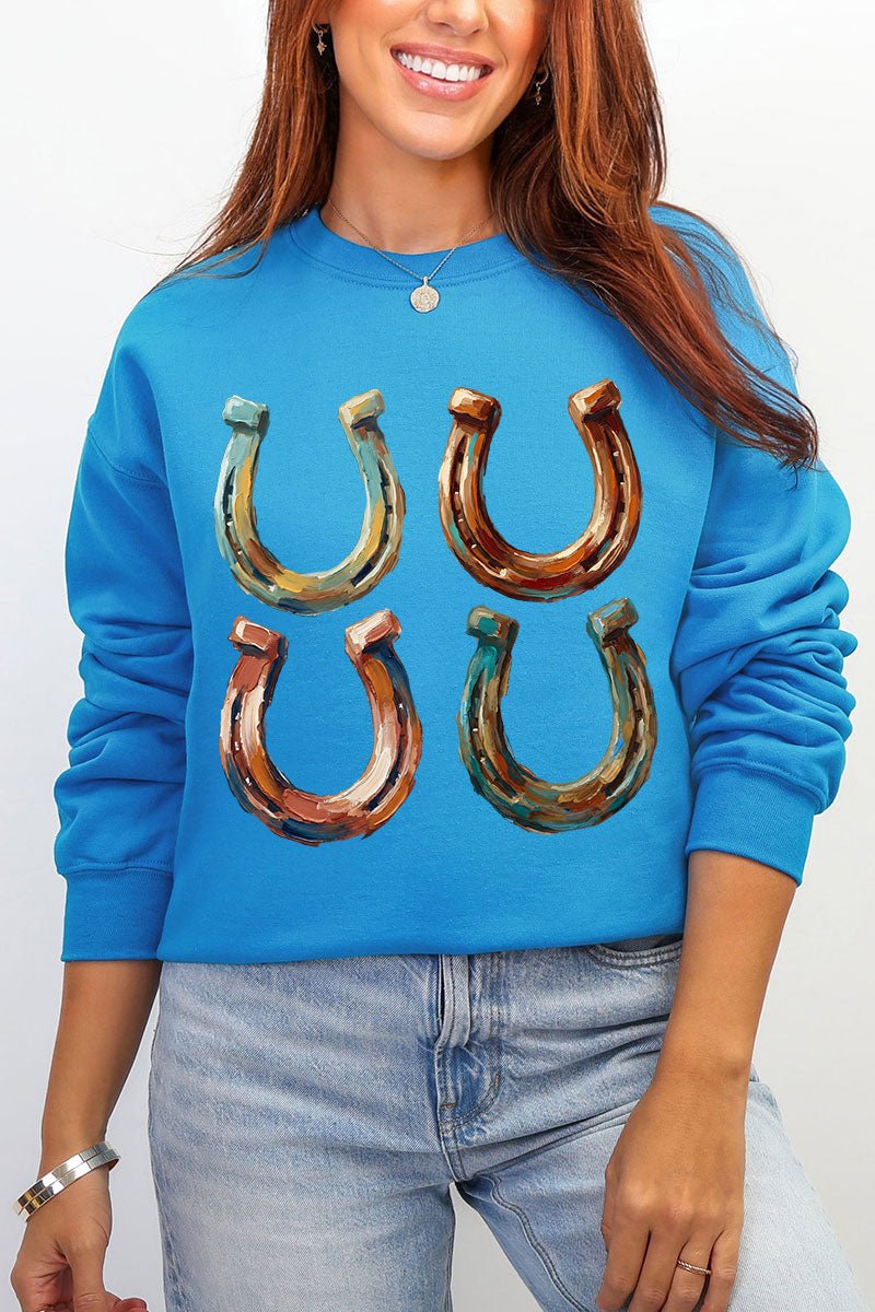 The Painted Horseshoes Ecosmart Crewneck Sweatshirt - Wholesale Accessory Market
