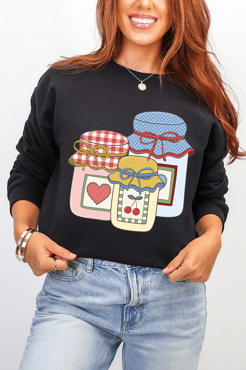 Side Bows Sweet Country Preserves Ecosmart Crewneck Sweatshirt - Wholesale Accessory Market