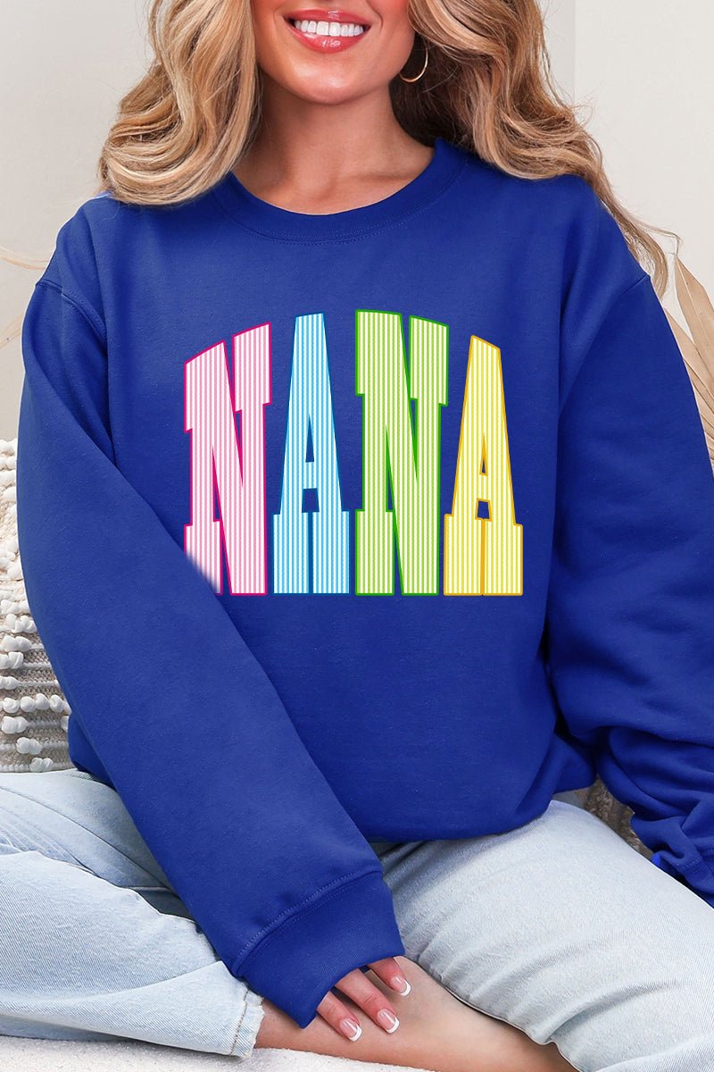 Color Me Loved Nana Ecosmart Crewneck Sweatshirt - Wholesale Accessory Market