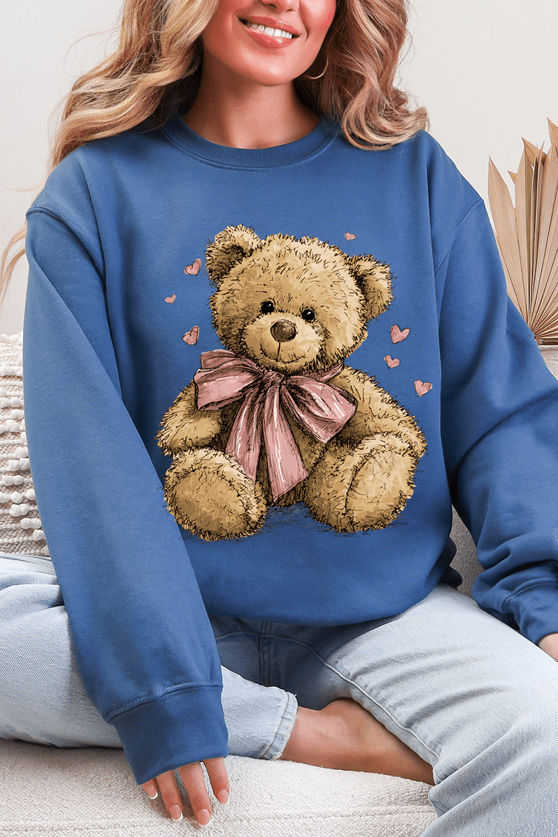 Be Mine Bear Ecosmart Crewneck Sweatshirt - Wholesale Accessory Market