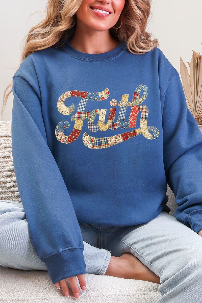 Faith Sewn Sweet Ecosmart Crewneck Sweatshirt - Wholesale Accessory Market